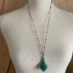 Jewel Kade “Daybreak necklace” silver and Indian jade